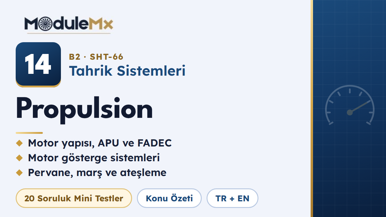 MODÜL 14 (B2) · Tahrik Sistemleri (Propulsion)