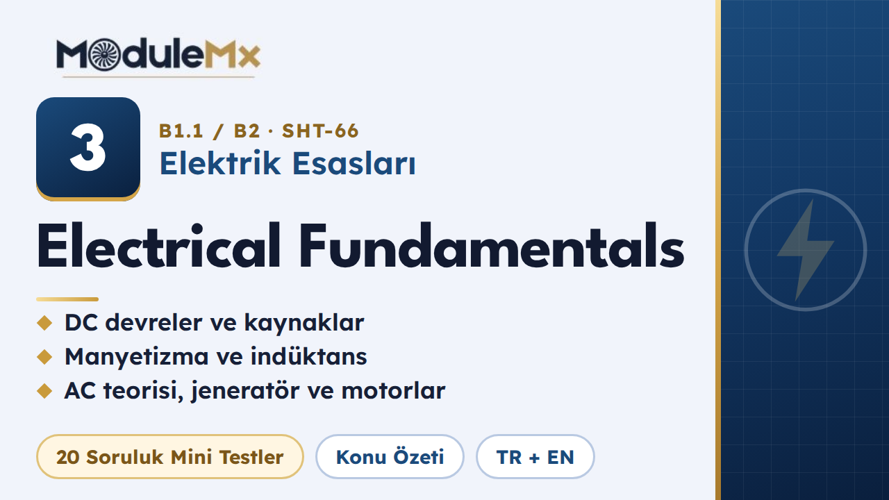MODÜL 3 · Elektrik Esasları (Electrical Fundamentals)