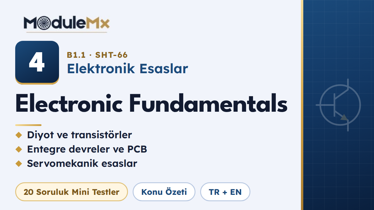 MODÜL 4 · Elektronik Esaslar (Electronic Fundamentals)