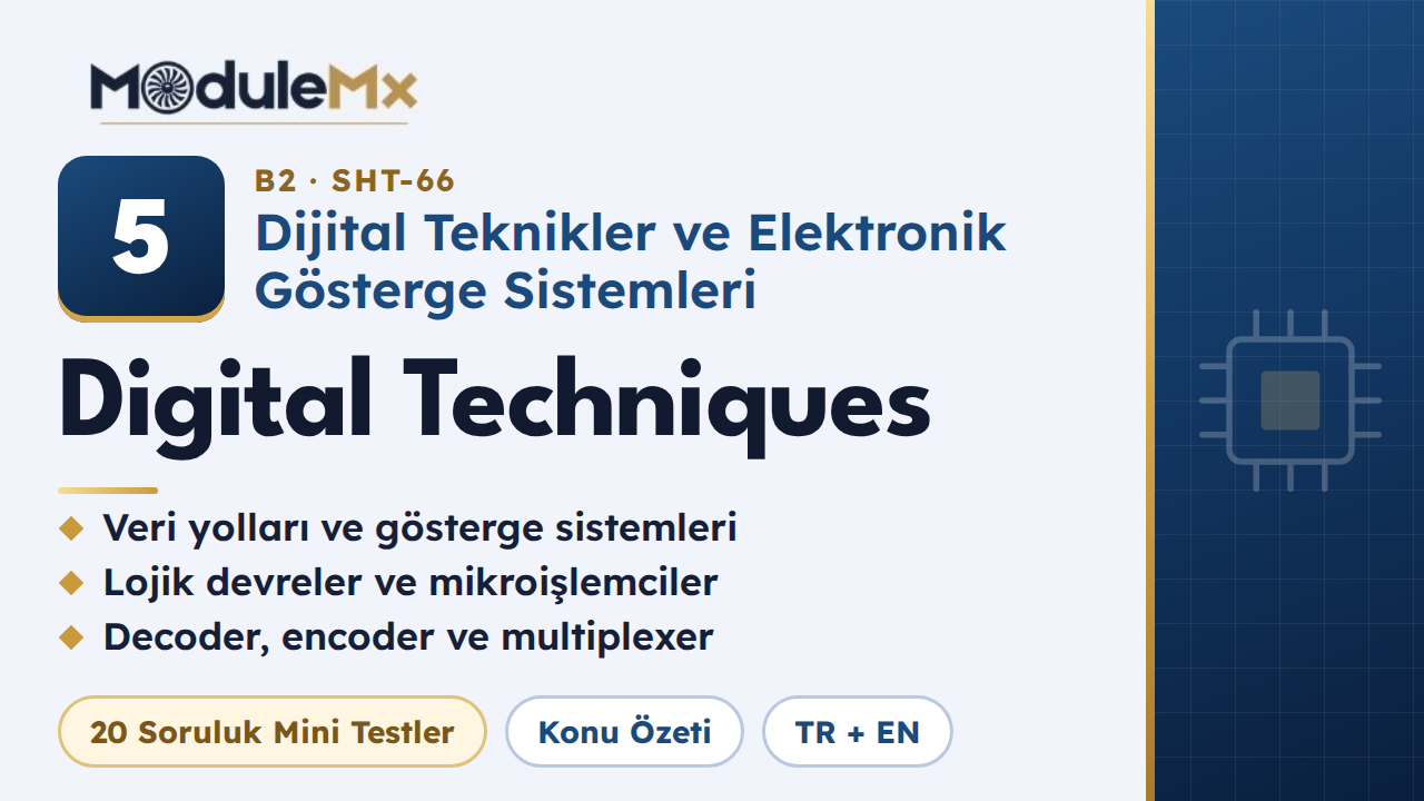 MODÜL 5 (B2) · Dijital Teknikler ve Elektronik Gösterge Sistemleri (Digital Techniques / Electronic Instrument Systems)