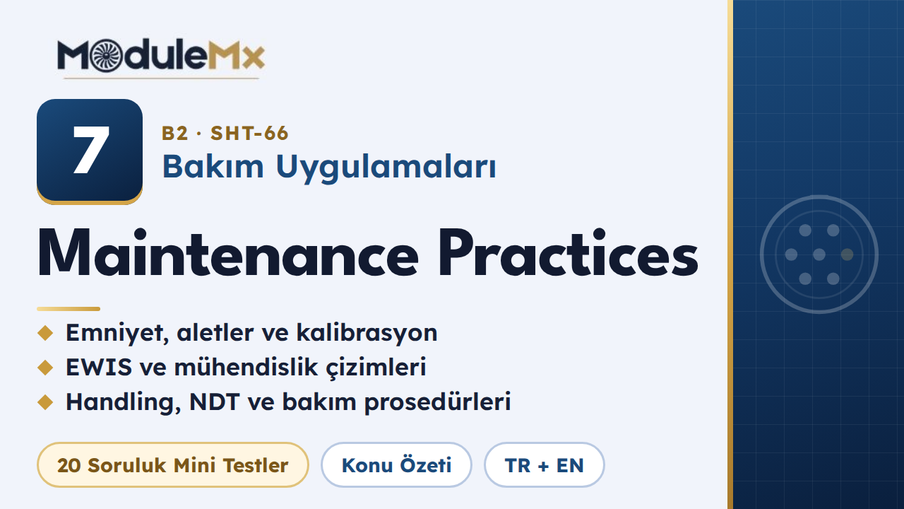 MODÜL 7 (B2) · Bakım Uygulamaları (Maintenance Practices)
